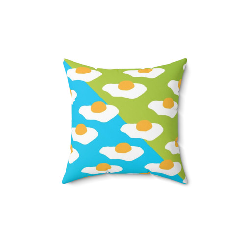 Eggsellent Patterned Throw Pillow