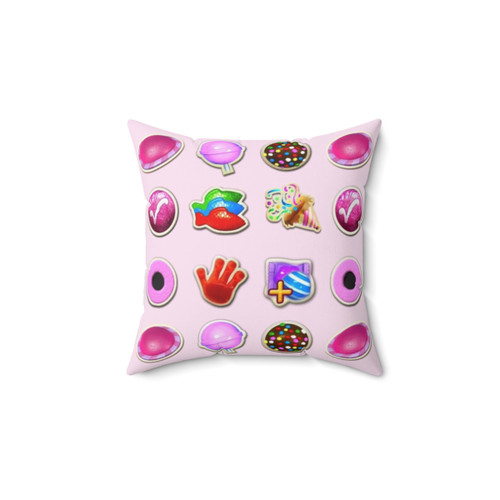 Candy Crush Themed Decorative Pillow
