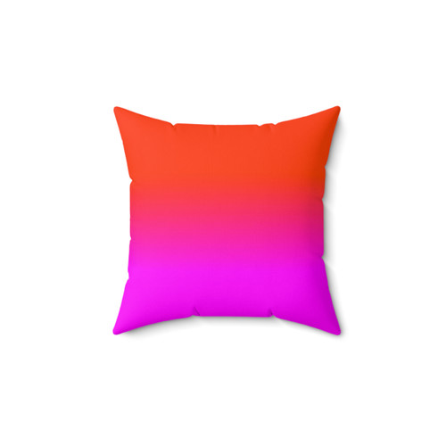Vibrant Ombre Fade Throw Pillow