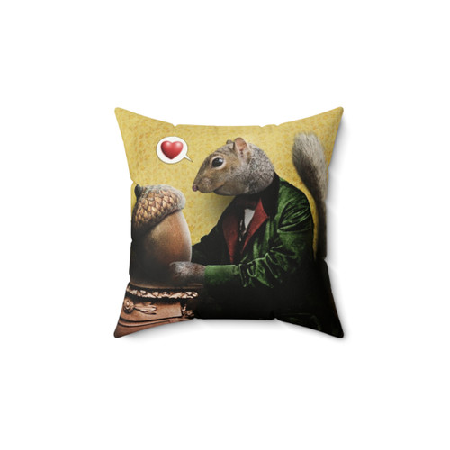 Cute Acorn Pillow with Squirrel Design