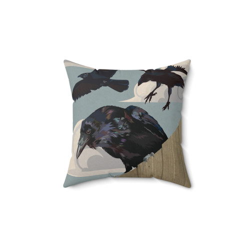 Crow Invasion Decorative Throw Pillow