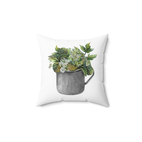 Watercolor Forest Growth Pillow