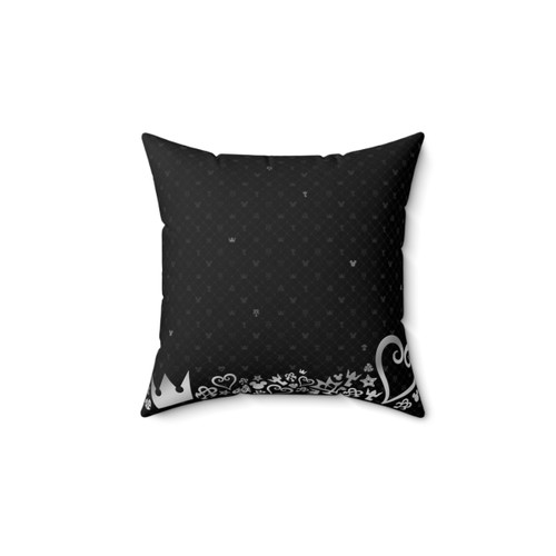 Kingdom Hearts Black Pattern Decorative Pillow