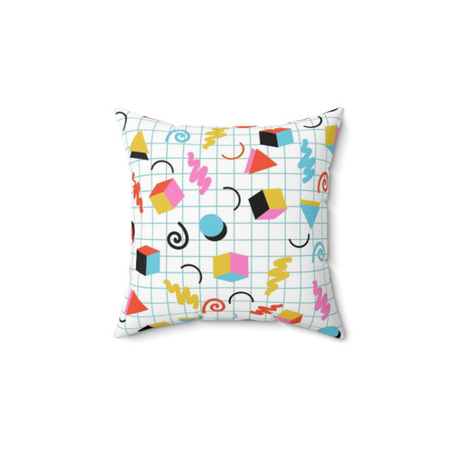 Retro Geometric Memphis Pattern Pillow