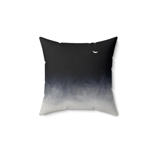 Afterlife Pillow with Moonlit Landscape Decor