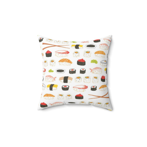 Colorful Sushi Pattern Decorative Pillow