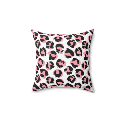 Tropical Leopard Print Pillow