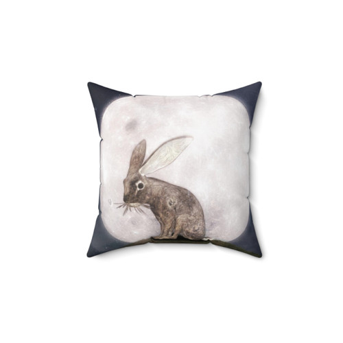 Soft, plush Night Rabbit pillow with a moonlight design