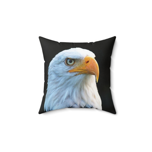 Soft and cozy eagle-themed decorative pillow