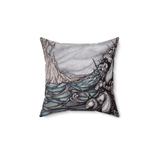 Unicorn Sea Decorative Throw Pillow