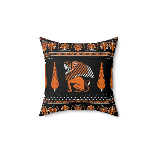 Ancient Knits Greek Pillow