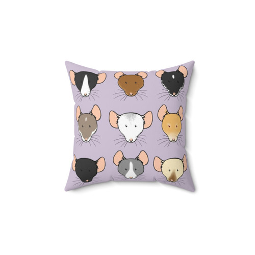 Fancy Rat Faces Decorative Pillow