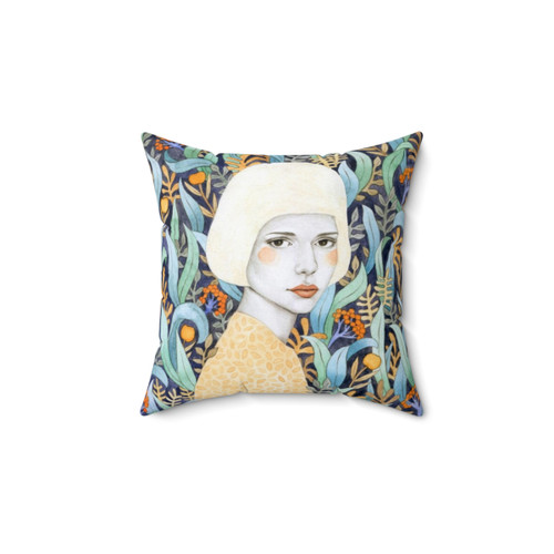 Emilia Watercolor Floral Throw Pillow
