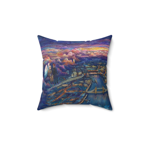 Romantic London Skyline Pillow