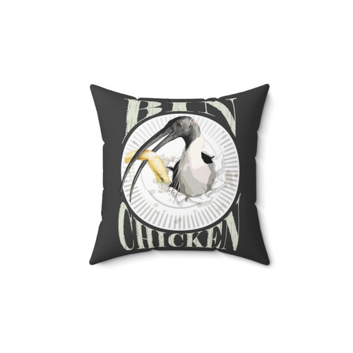 Bin Chicken Pillow - Funny Decorative Pillow with Australian Bird Meme