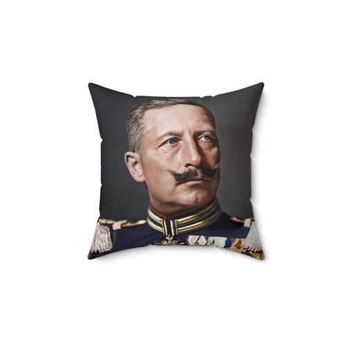 German Emperor Wilhelm II Colorized Pillow