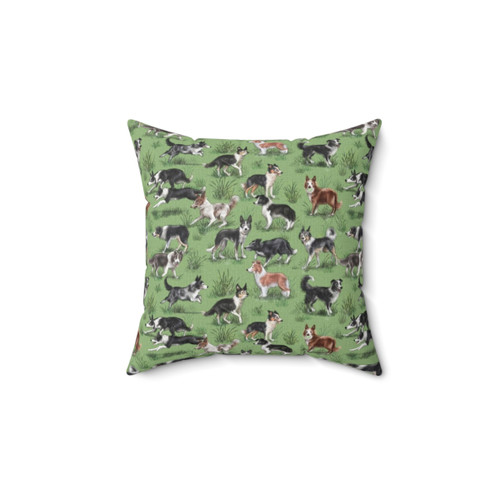 Border Collie Herding Dog Pillow