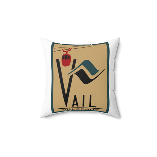 Vail Colorado Vintage Travel Pillow