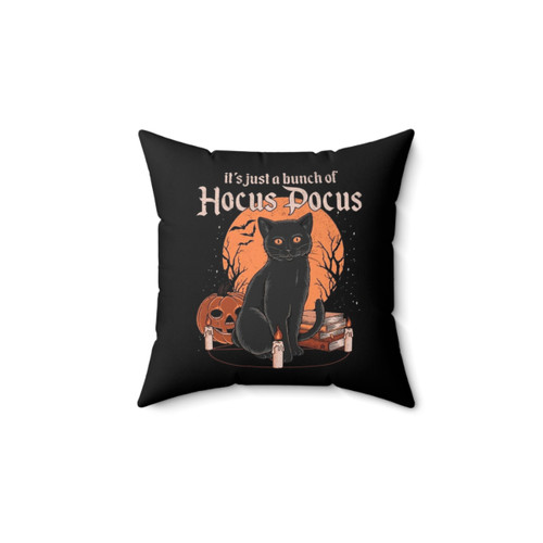 Hocus Pocus Black Cat Halloween Pillow