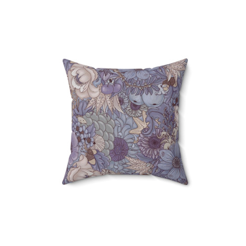 Lavender Ice Floral Pillow