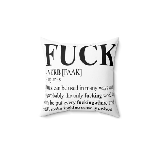 Funny Definition Throw Pillow with Aesthetic Design