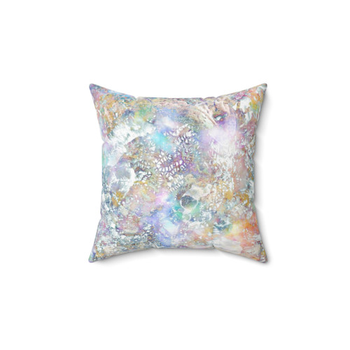 Colorful nature-inspired pillow