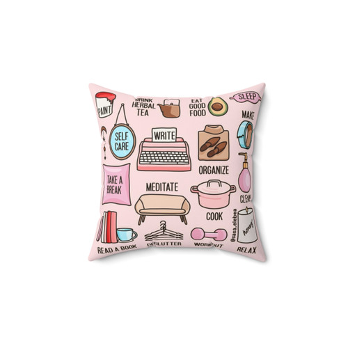 Motivational Pillow with Positive Affirmations