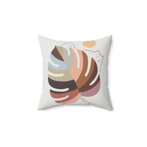 Cat Landscape Throw Pillow