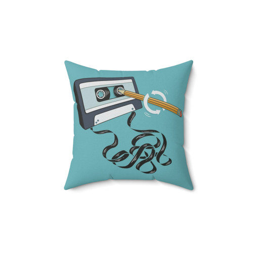 Retro 80s Cassette Tape Pillow