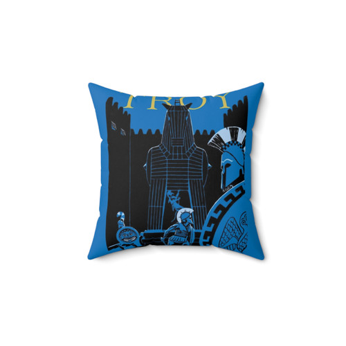 Trojan Horse Decorative Pillow - Greek Mythology Accent