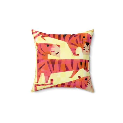Tigers Themed Decorative Throw Pillow