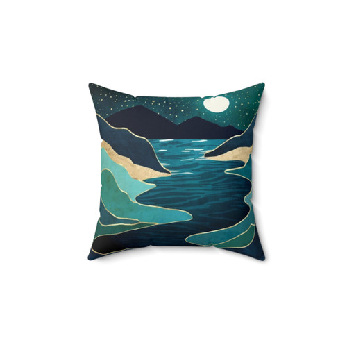 Celestial Moon Water Vista Pillow