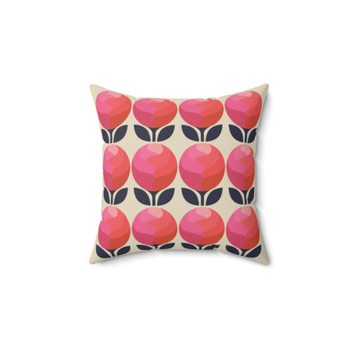 Peony Floral Accent Pillow