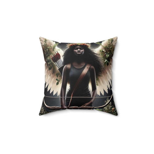 Angelic Nature Pillow featuring fantasy elemental angel artwork