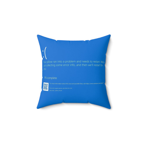 Windows BSOD Pillow - Funny Tech Décor
