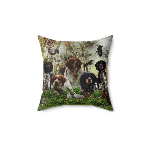 Brittany Spaniel Bird Hunting Pillow