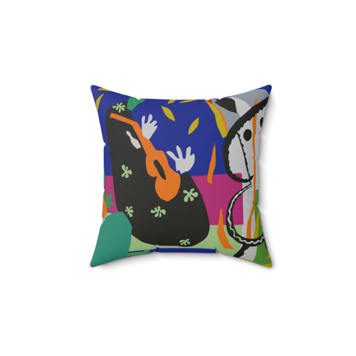 Colorful Matisse Cut Out Collage Decorative Pillow