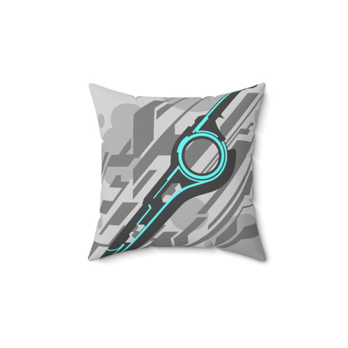 Monado Abstract Grey Decorative Pillow