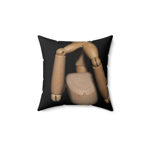 Decorative Hiding Pillow featuring a Mannequin Design