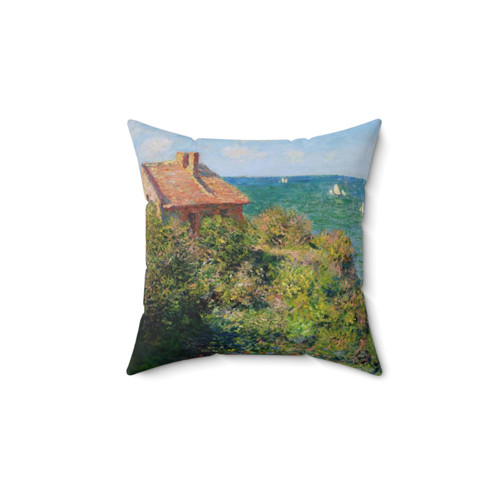 Claude Monet Fisherman's Cottage at Varengeville Pillow