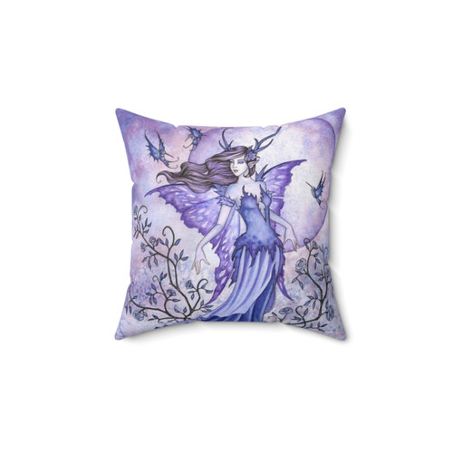 The Night Garden Pillow featuring fantasy artwork by Amy Brown
