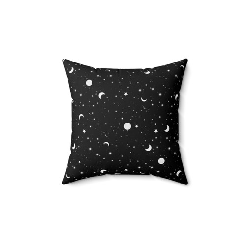 Black Galaxy Pattern Pillow