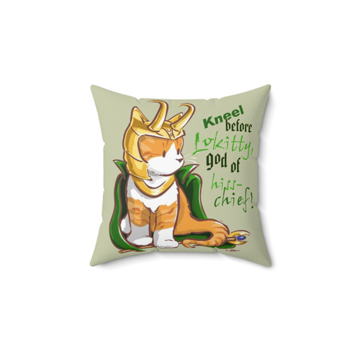 Chibi Loki God of Mischief Pillow