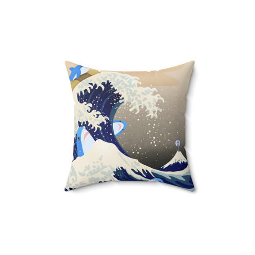 Brucie Wave Off Blahaj Shark Decorative Pillow