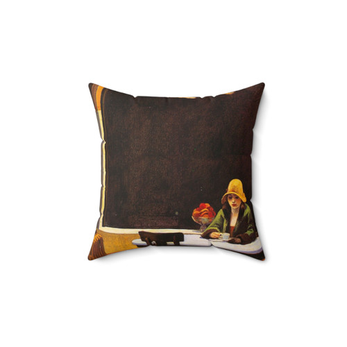 Vintage Edward Hopper Automat Pillow