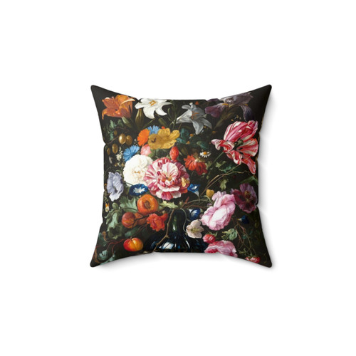 Jan Davidsz de Heem Still Life Flowers Throw Pillow