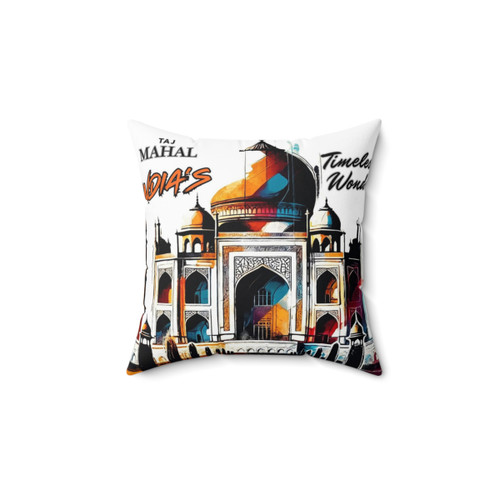 Taj Mahal India Pillow - Iconic Mughal Architecture