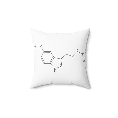 Melatonin Chemical Molecule Structure Pillow