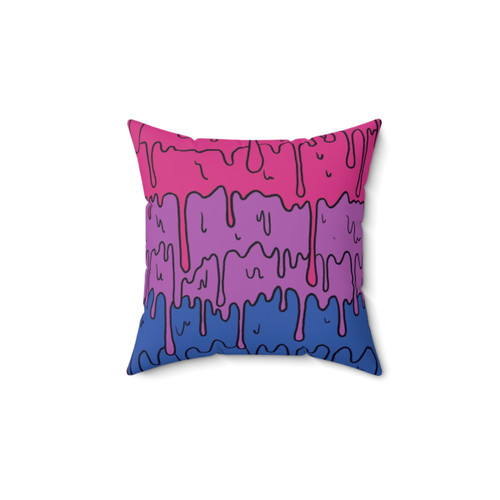 Pastel Bisexual Pride Melting Pillow