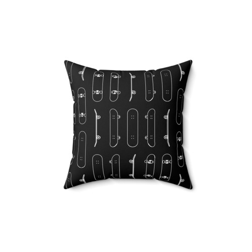 Skateboard Themed Throw Pillow